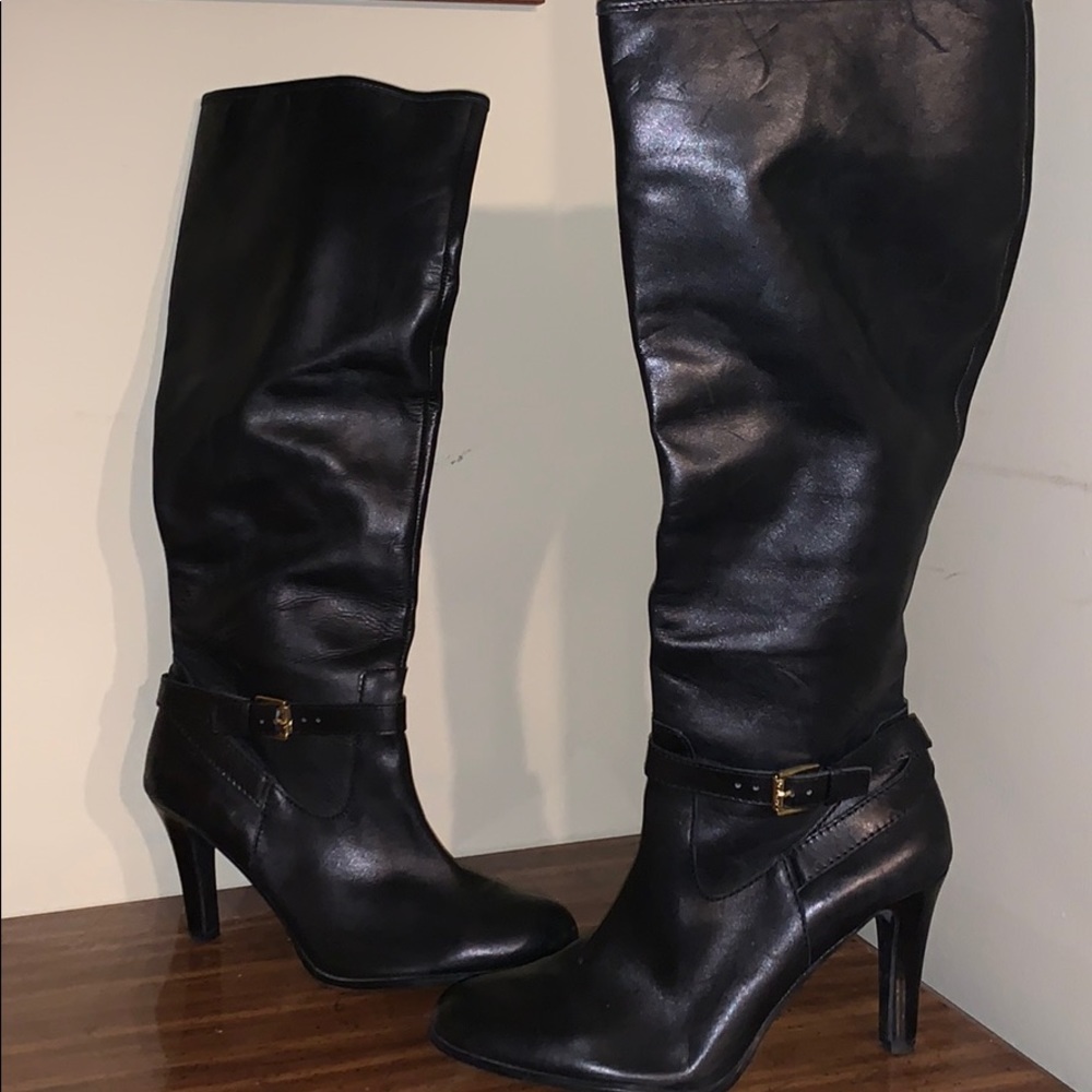 Ralph Lauren high boots Black